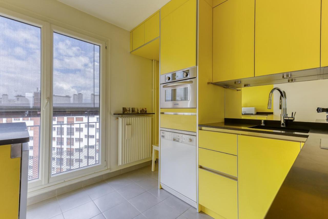 Апартаменти Large And Bright 2 Bdrs Flat With View - Paris 20 Екстер'єр фото
