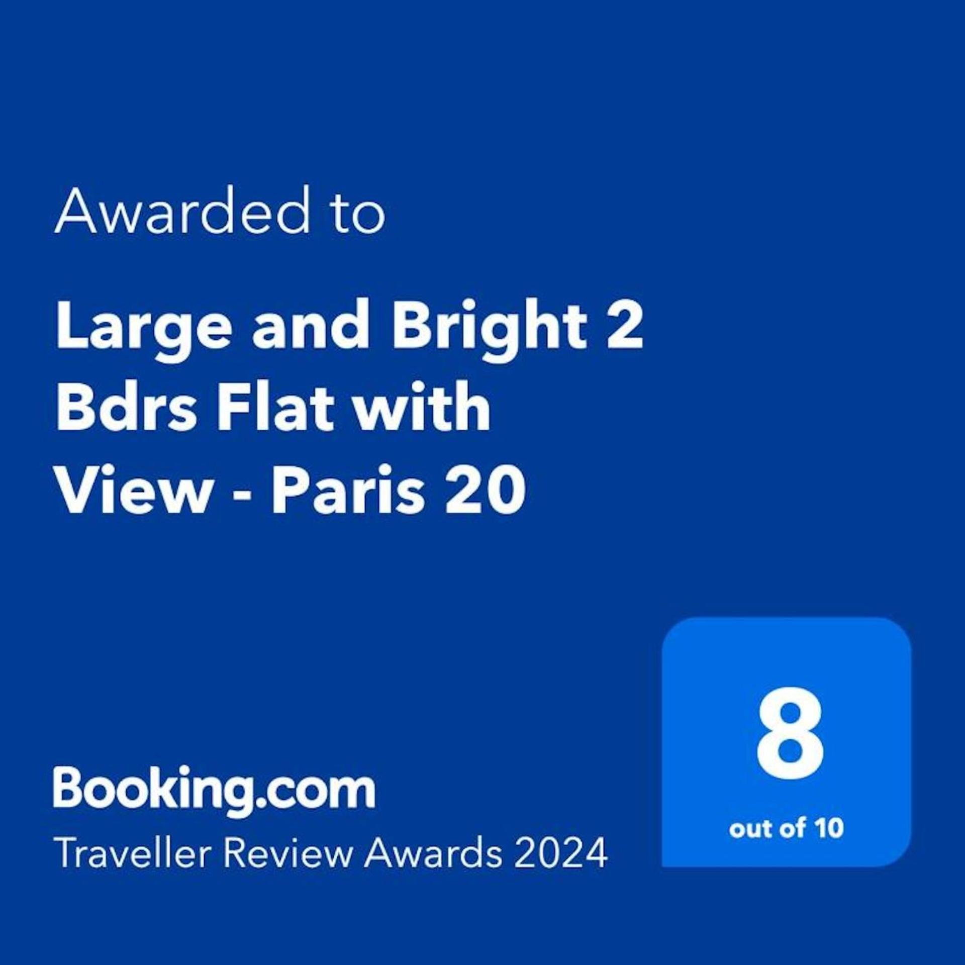 Апартаменти Large And Bright 2 Bdrs Flat With View - Paris 20 Екстер'єр фото